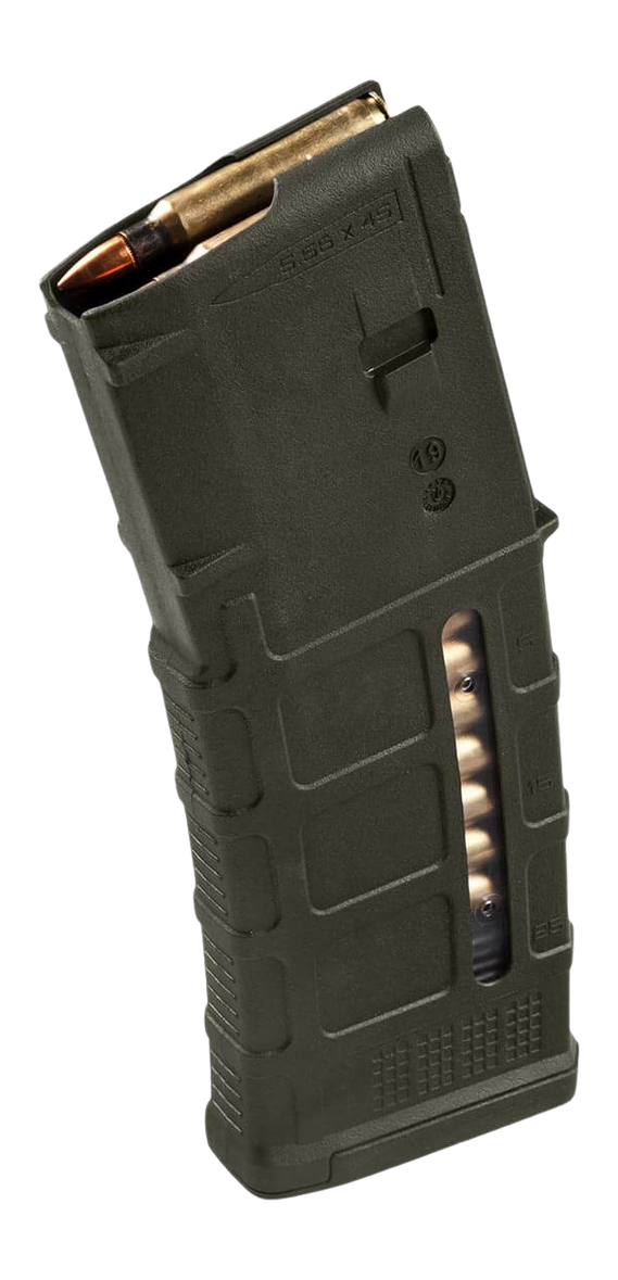 Magpul Industries PMAG Gen M3 Window 5.56x45mm/223 Rem 30-Rd OD Green Polymer Magazine — view 2