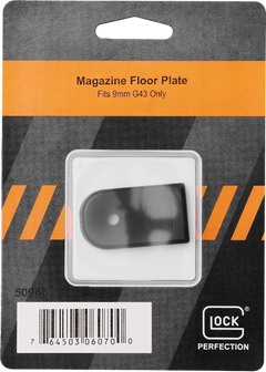 Glock 43 Slim 9mm Polymer Magazine Floor Plate - Black — view 2