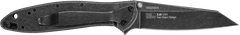 Kershaw Leek 1660RBW Random 3" Folding Reverse Tanto Plain 14C28N BlackWash Stainless Steel Handle — view 2