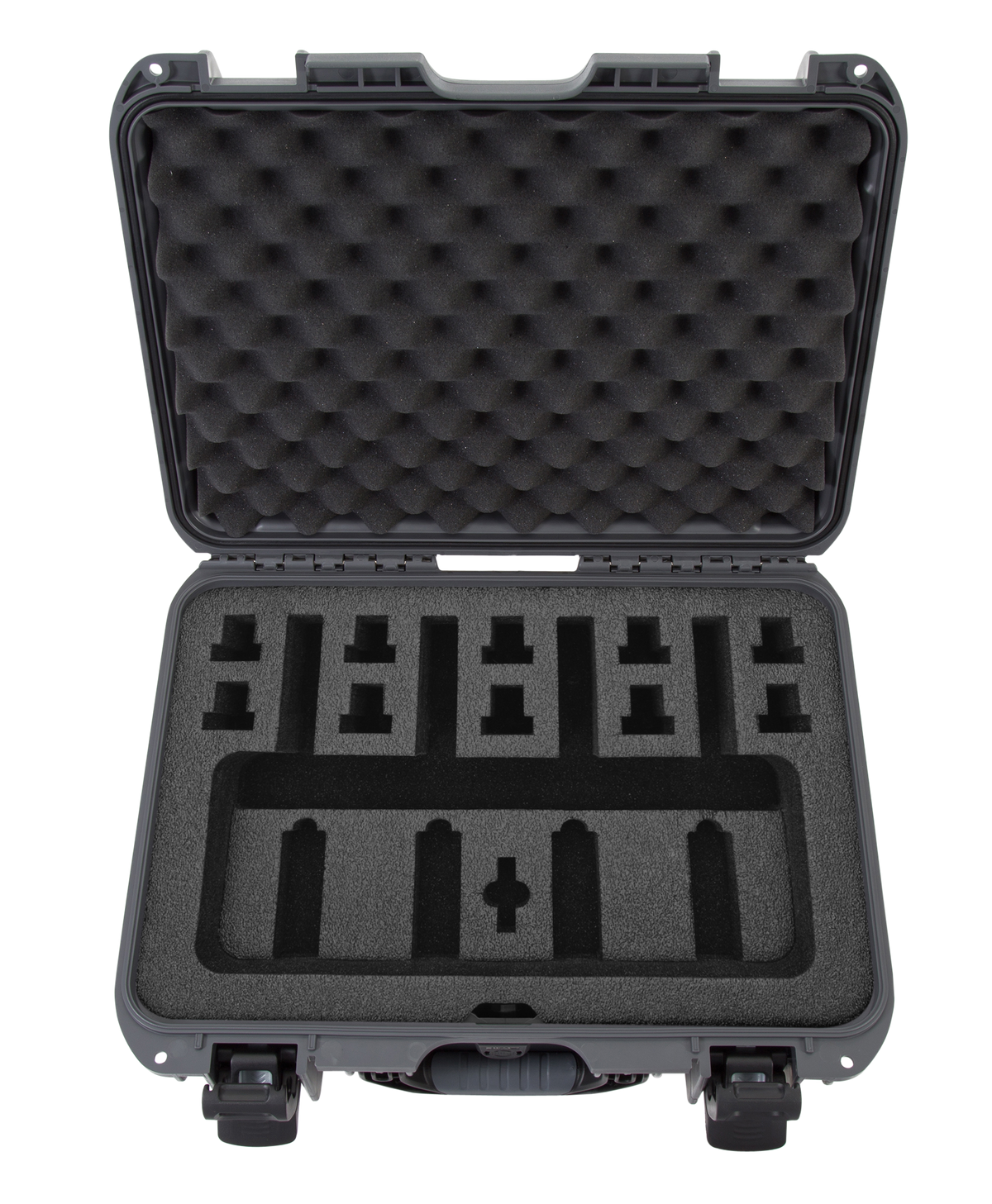 Nanuk 925 4-Up Pistol Case Waterproof Graphite Resin w/ Closed-Cell Foam — view 2