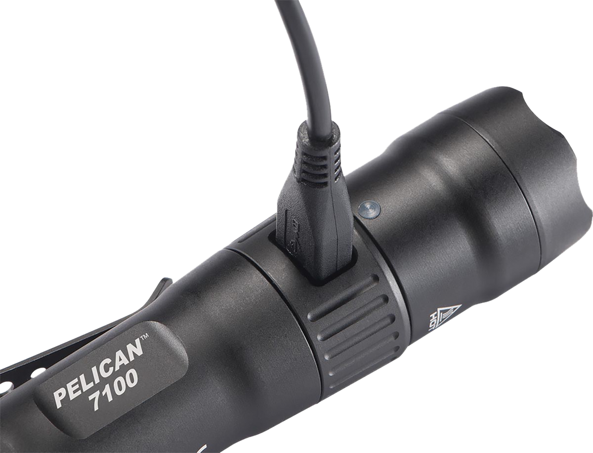 Pelican 7100 Tactical Flashlight Black Anodized 33/348/695 Lumens White LED — view 2