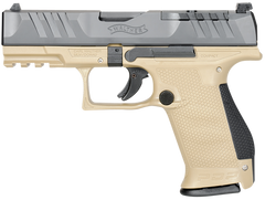 Walther Arms PDP Compact Optic Ready 9mm Luger 4" 15+1 Striker-Fired Pistol - Tan Frame / Black Slide — view 2