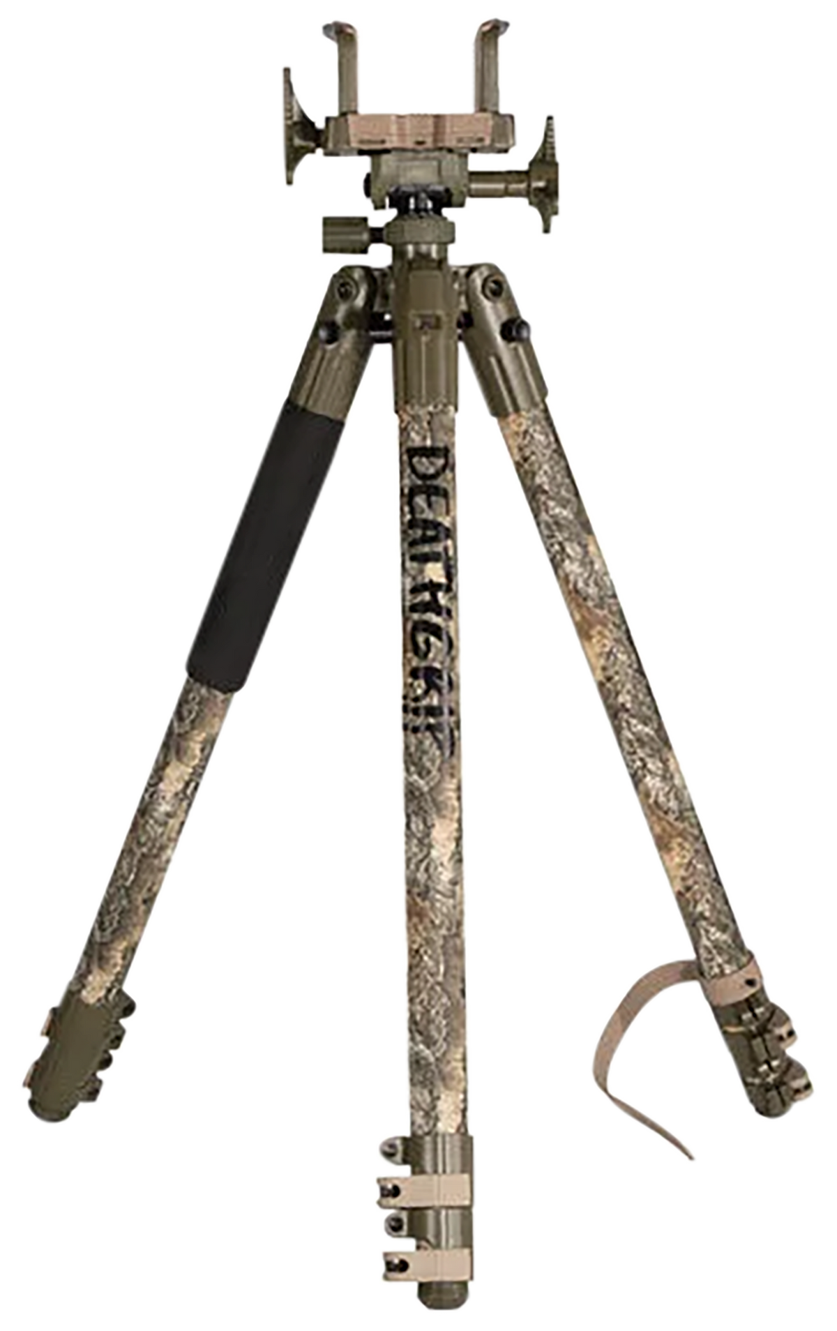 Bog-Pod DeathGrip Aluminum Shooting Tripod 7"-59" Realtree EXCAPE Camo — view 2