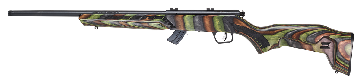 Savage Mark II Minimalist 22 LR 18" 10+1 Bolt Action Rifle - Green Laminate — view 2