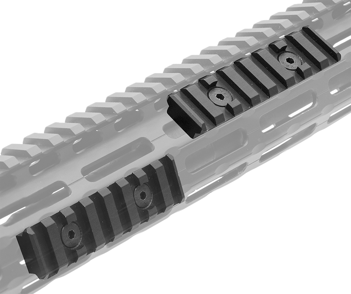Leapers UTG PRO MTURS09M M-LOK 8-Slot Picatinny Rail Section 3.14" Black — view 2