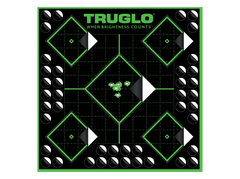 TruGlo Tru-See 5-Diamond 12"x12" Self-Adhesive Paper Target 25 Pack - Black/Green — view 2