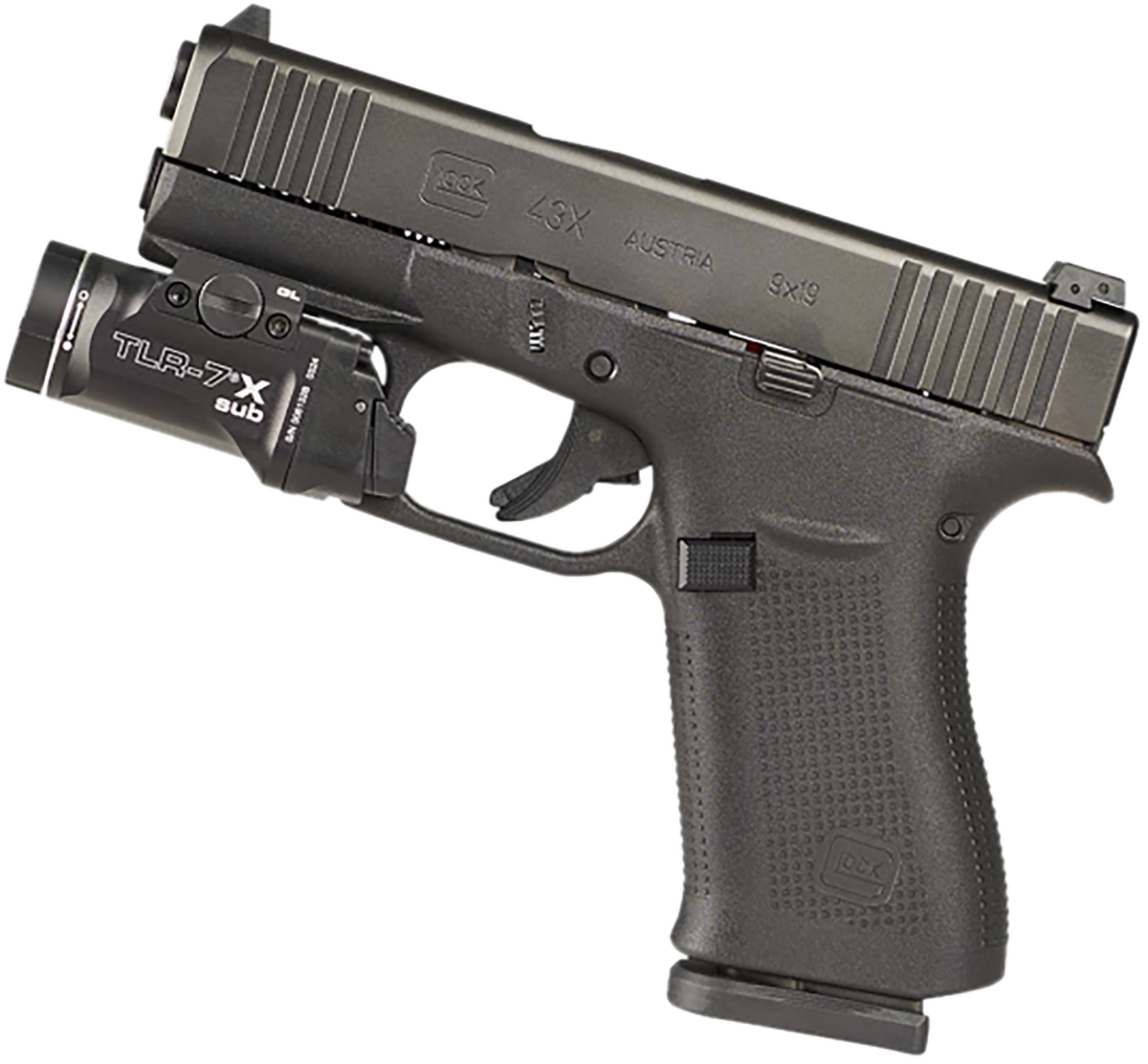 Streamlight TLR-7 X Sub USB 500 Lumens Glock 43X/48 MOS Weapon Light - Black — view 2