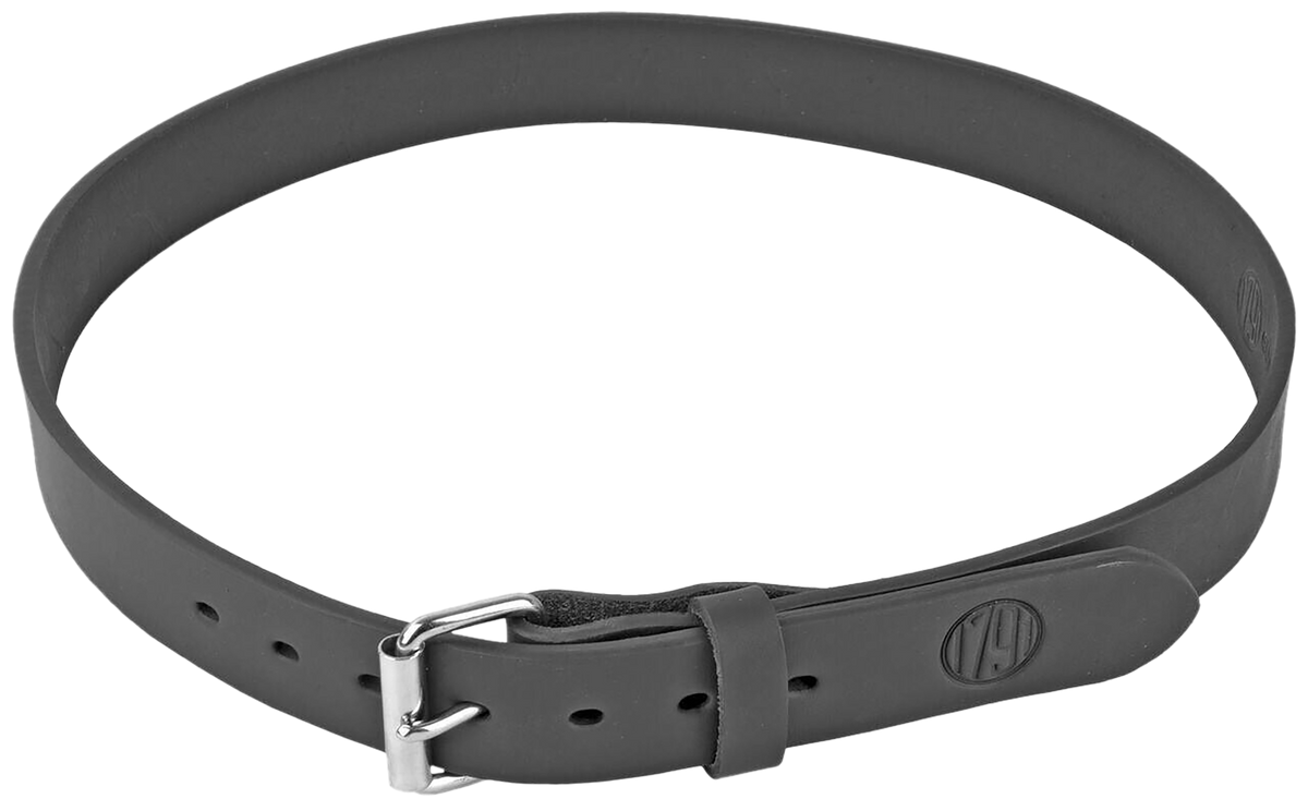 1791 Gunleather BLT-01 Gun Belt Stealth Black Leather 36/40 1.50" Buckle Closure — view 2