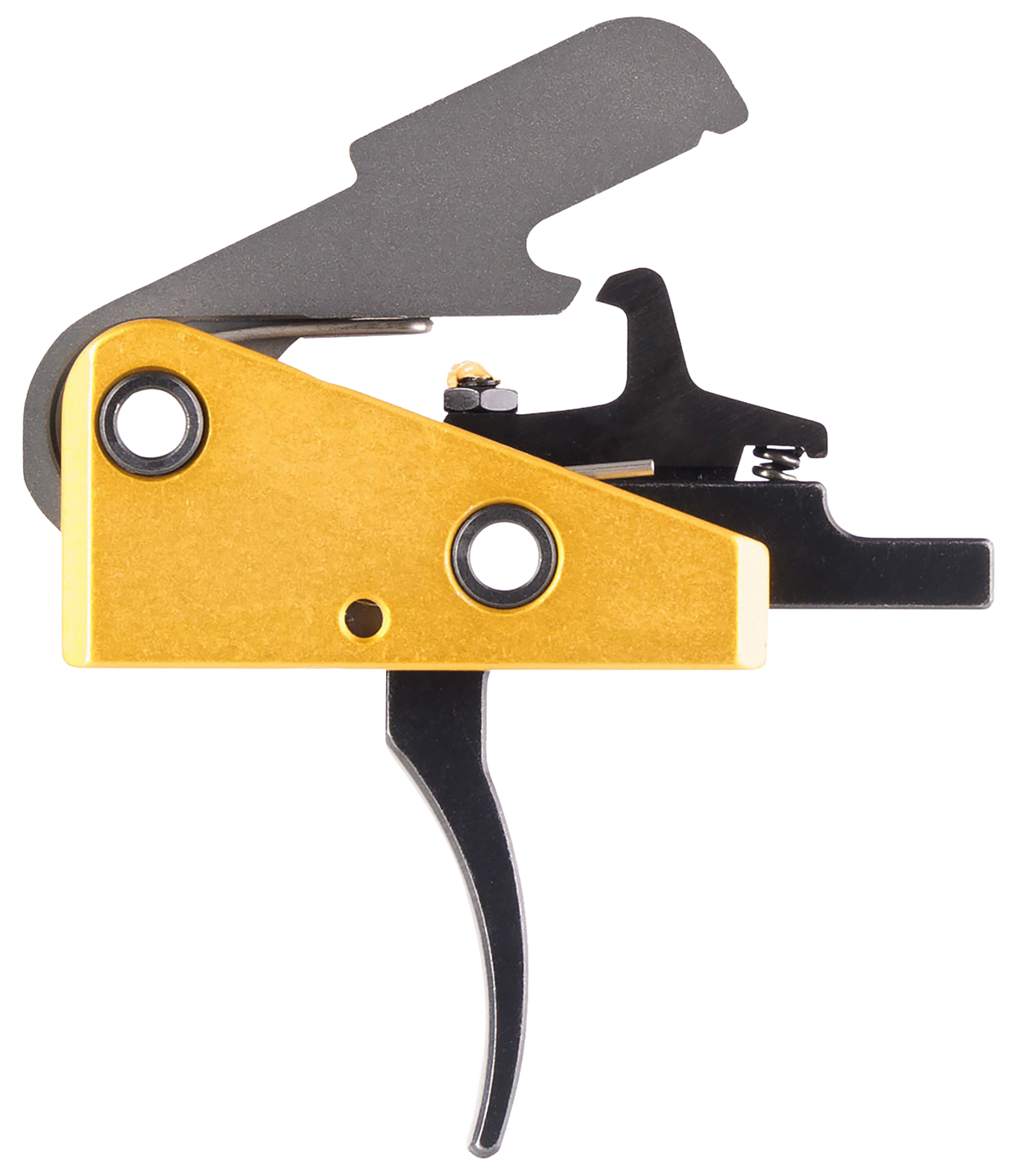 Timney Triggers 667S Competition 3 lb Single-Stage Curved Drop-In Trigger for AR-15 - Black/Gold — view 2