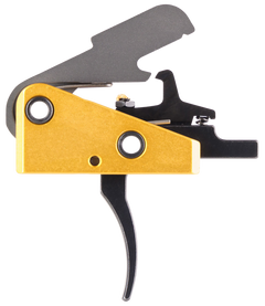 Timney Triggers 667S Competition 3 lb Single-Stage Curved Drop-In Trigger for AR-15 - Black/Gold — view 2