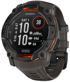 Garmin Instinct 3 Solar 50mm GPS Smartwatch - Black/Charcoal — view 2