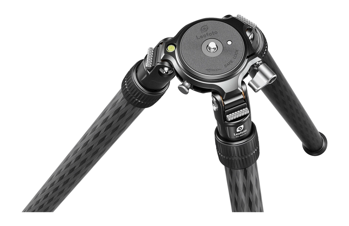 Leofoto USA SO-362CX+LB-75LRC 75mm Inverted Carbon Fiber Tripod w/ Leveling Head — view 2