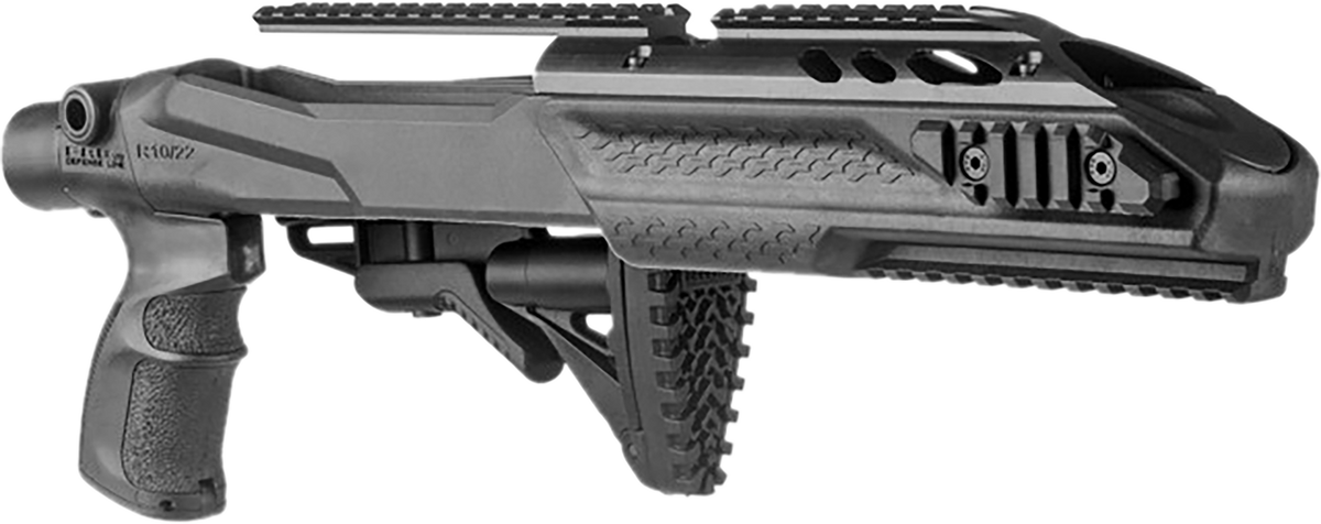 FAB Defense FX-M4 10/22 M4 Collapsible Stock Conversion Kit - Left-Side Folding, Polymer, Black — view 2