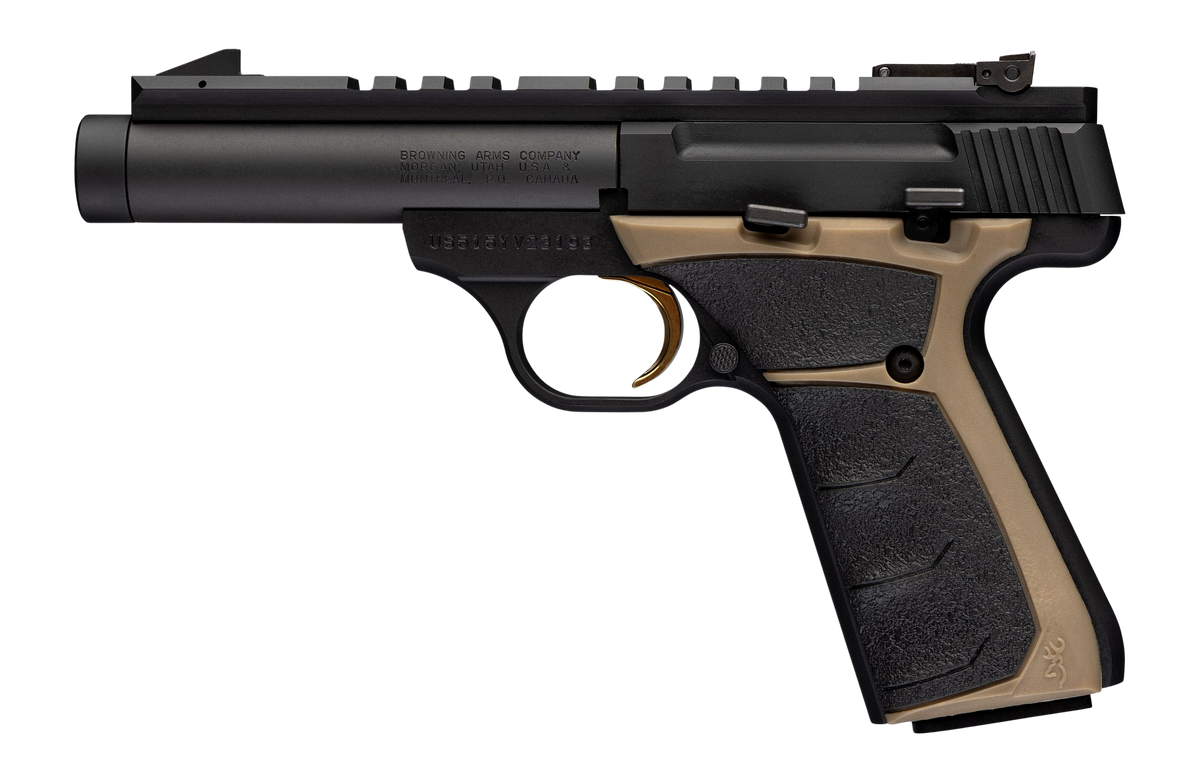 Browning Buck Mark Field Target Micro 22 LR 4.40" 10+1 Semi-Auto Pistol - FDE UFX Grip — view 2
