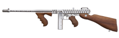 Thompson 1927A-1 Deluxe 45 ACP 16.5" 20+1/50+1 Semi-Auto Rifle - Hard-Chrome w/Tiger Stripe — view 2
