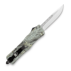 CobraTec Knives CTK-1 American Flag 3" OTF D2 Steel Woodland Camo Aluminum Handle — view 2