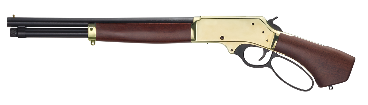 Henry Axe H018BAH410 .410 Bore 5+1 15.14" Lever-Action Shotgun - Polished Brass Receiver, American Walnut — view 2