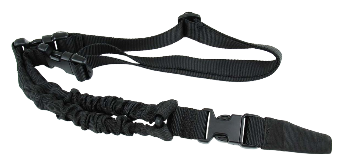 TacFire One Point Sling Black Nylon 30"-40" Adjustable Double Bungee Rifle — view 2