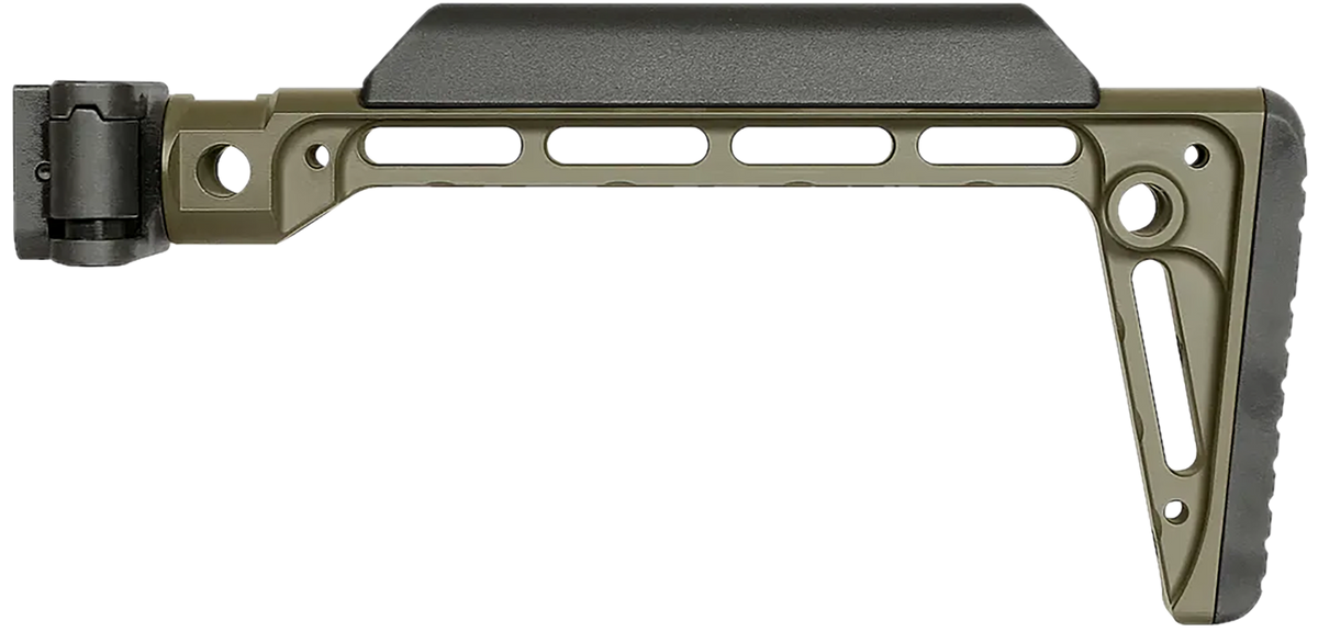 Midwest Industries Minimalistic Side Folding Stock - OD Green — view 2