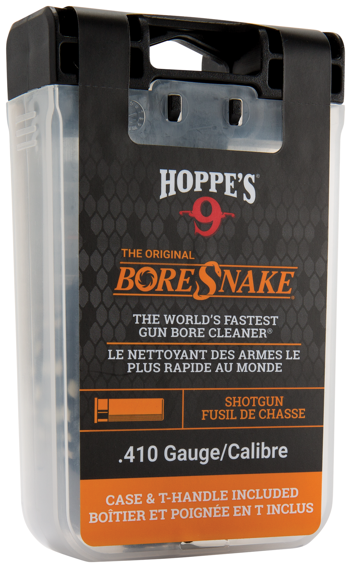 Hoppes BoreSnake Den 410 Gauge Shotgun Bore Cleaner Rope - Bronze Bristle — view 2