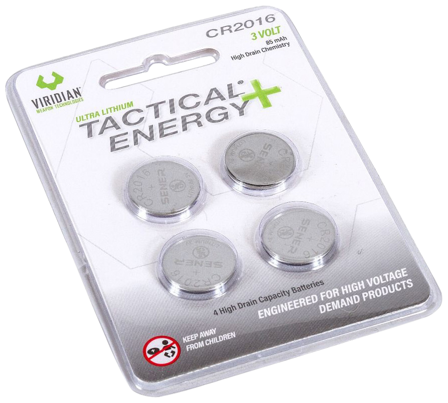 Viridian CR2016 Lithium Battery 3V 85mAh 4-Pack — view 2