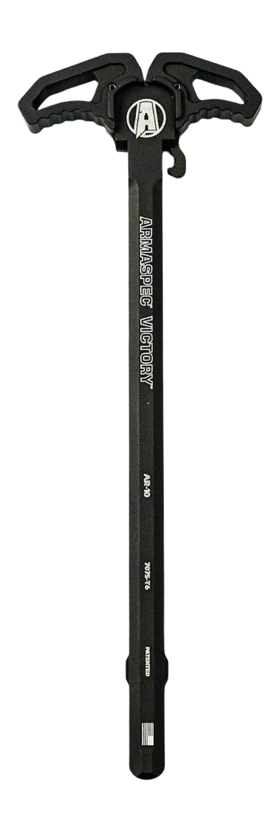 Armaspec Victory AR-10 Ambidextrous Charging Handle - Black Aluminum — view 2