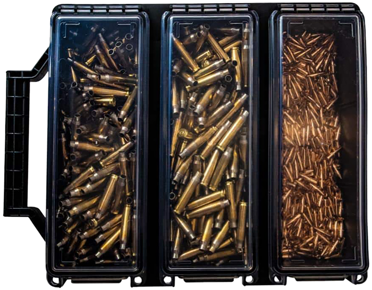 Berry's Tri-Can Triple Ammo Can 3-Compartment Black Plastic Box — view 2