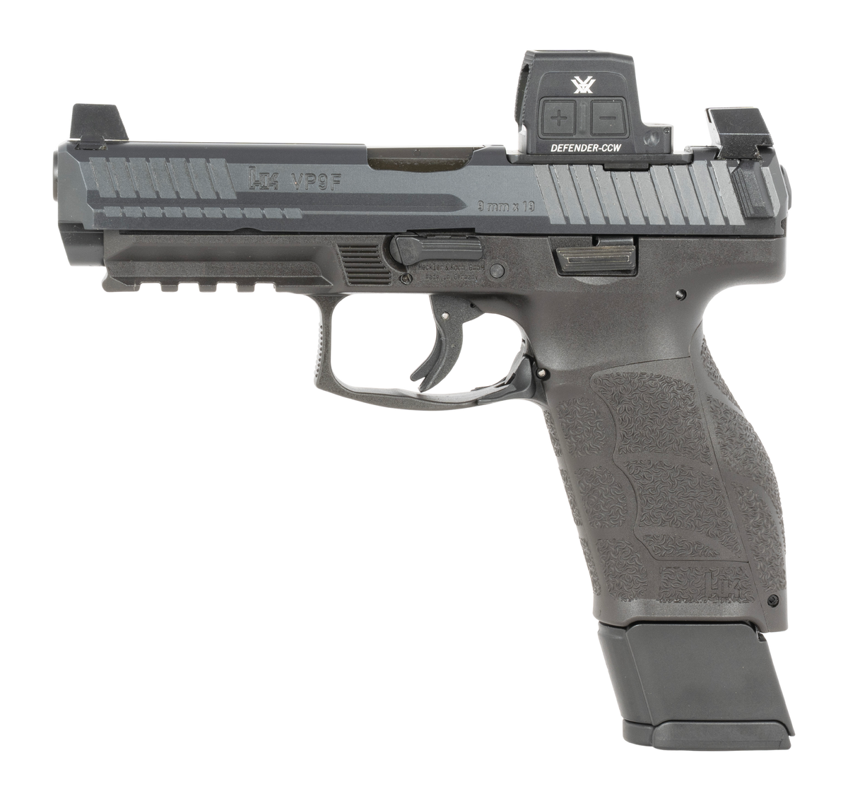 HK VP9A1 F 9mm Luger 4.53" 20+1 Semi-Auto Pistol w/ Vortex Defender CCW — view 2