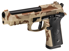 Beretta 92XI SAO 9mm Luger 4.7" 18+1 Semi-Auto Pistol - Desert DPM Cerakote — view 2