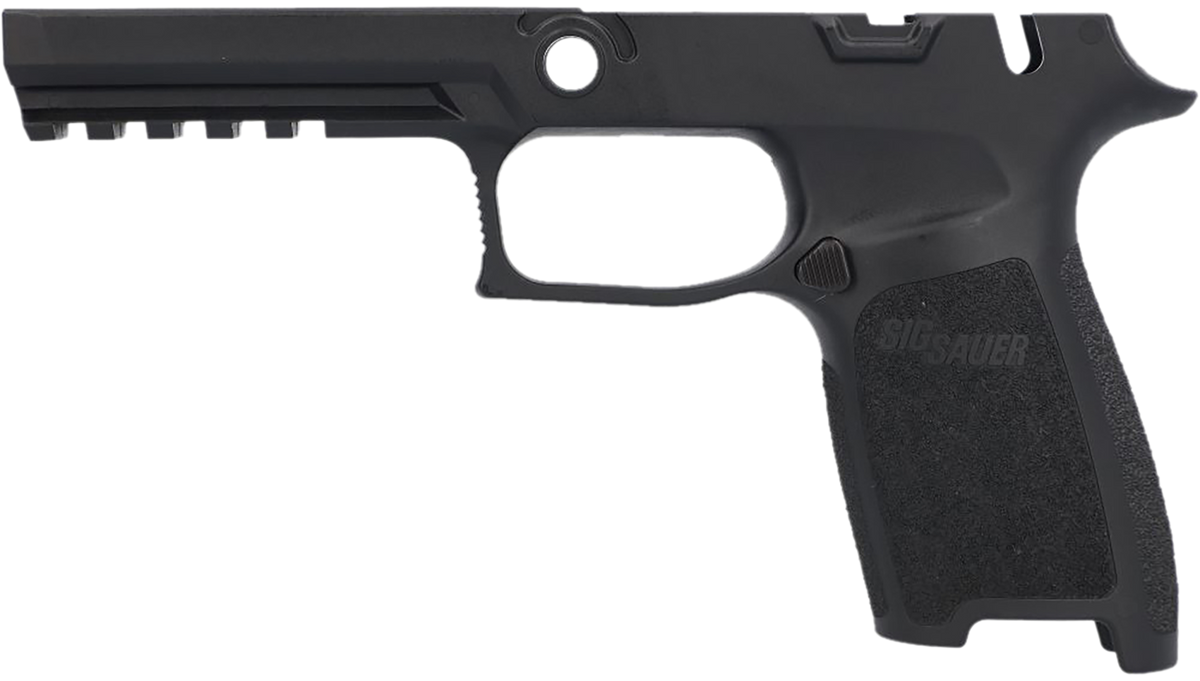 Sig Sauer P320/M17/M18 Full Size Black Polymer Grip Module w/ Manual Safety — view 2