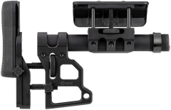 MDT Sporting Goods Skeleton Carbine Stock (SCS) Black Aluminum - Adj Cheekrest/Buttpad, Buffer Tube, QD Sling Mounts — view 2