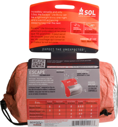 Survive Outdoors Longer SOL Escape Lite Bivvy Orange 5.5 oz - Waterproof Emergency Shelter — view 2