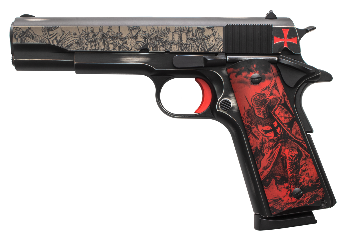 Tisas Arms 1911 Crusader 45 ACP 5" 7+1 Semi-Auto Pistol - Distressed Graphite Cerakote — view 2