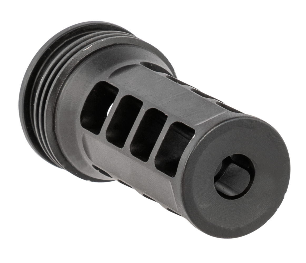 Huxwrx QD 762 Muzzle Brake 30 Cal 1/2x28 Black 2.30" AR-Platform — view 2