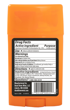 Dead Down Wind 1230N Antiperspirant & Deodorant 2.25 oz Stick - Unscented — view 2