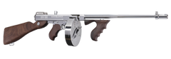 Thompson 1927A-1 Deluxe Carbine 45 ACP 18" 20+1/50+1 Semi-Auto Rifle - Hard Chrome/Walnut — view 2