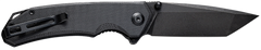Civivi Knives Brazen 3.46" Folding Tanto Plain Black D2 Steel Blade - Black Textured G10 Handle — view 2