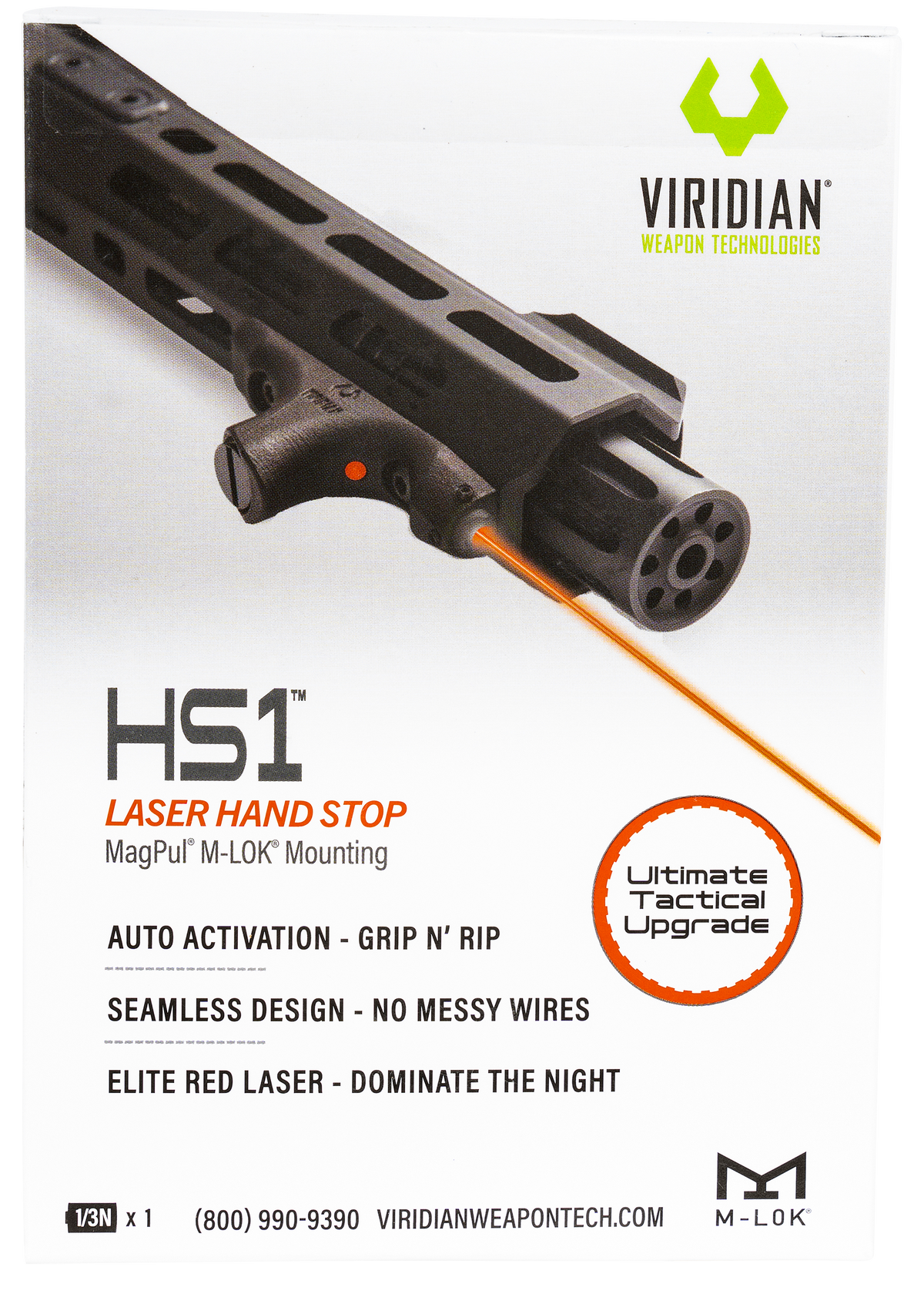 Viridian HS1 AR Hand Stop Red Laser M-LOK Black — view 2