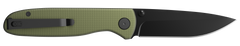 Outdoor Edge Dirk 3.25" Folding Drop Point Plain 8Cr13MoV Black Oxide Green Anodized — view 2