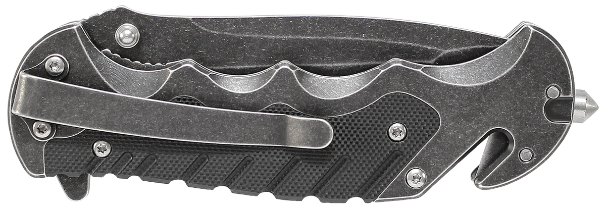 Smith & Wesson Knives Border Guard 3.5" Folding Part Serrated Stainless Steel Aluminum/G10 Handle — view 2