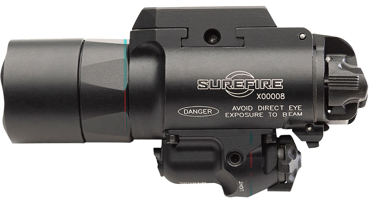 Surefire X400T-A-RD Turbo 650 Lumen White LED/Red Laser Weapon Light - Black Anodized — view 2