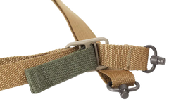 Blue Force Gear Vickers Push Button Sling 1.25" 36"-62" Coyote Brown Cordura Padded Rifle — view 2