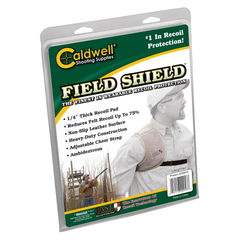 Caldwell Field Recoil Shield Tan Cloth with Leather Pad - Ambidextrous — view 2