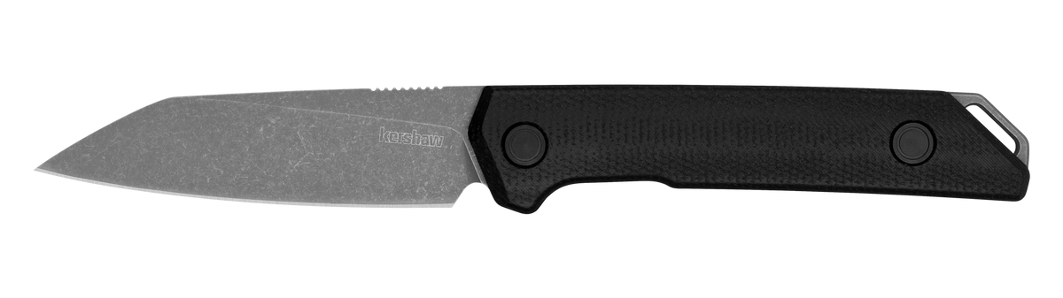 Kershaw Mini Iridium 1051 3.1" Fixed Blade Reverse Tanto Plain D2 Black Micarta — view 2