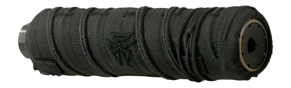 Burn Proof Gear Heavy Suppressor Cover - Polonium/Noah 6.5"x1.6" - Black — view 2