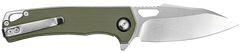CobraTec Knives Wolverine 3.12" Drop Point Plain D2 Steel Green G10 Liner Lock Folding Knife — view 2