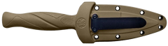 Smith & Wesson Knives H.R.T. Flase Edge 2.75" Fixed Boot Knife - Black Oxide / FDE Rubber — view 2