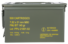 PPU Rangemaster 7.62x51mm NATO 145gr Full Metal Jacket Boat Tail 500 Rds - Sold by Case w/ Metal Can — view 2