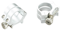 Weaver Mounts Quad Lock Detachable Scope Rings 1" Medium Silver Aluminum - Quick Detach — view 2