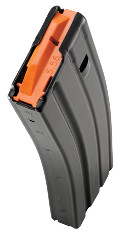 DuraMag Speed 30rd 223 Rem/300 Blackout/5.56x45mm NATO AR-15 Magazine - Black w/ Orange Follower — view 2
